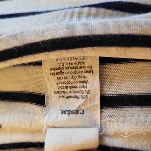 Striped Long Sleeve Flowy Tunic - Women's Large - Picture 4 of 4